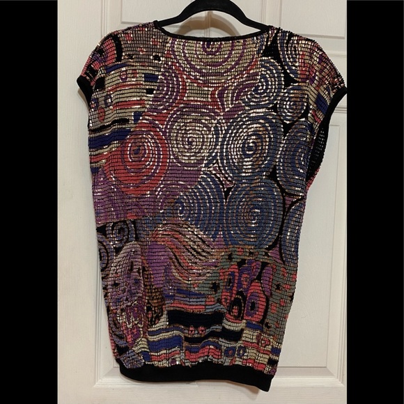 Vintage 11/26/1973 EXCLUSIVE by Emilio Rossi blouse size M - Picture 3 of 12